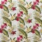 1 Yard Hibiscus Banana Leaf Upholstery Fabric 100% Cotton, 56-58 Inches Wide